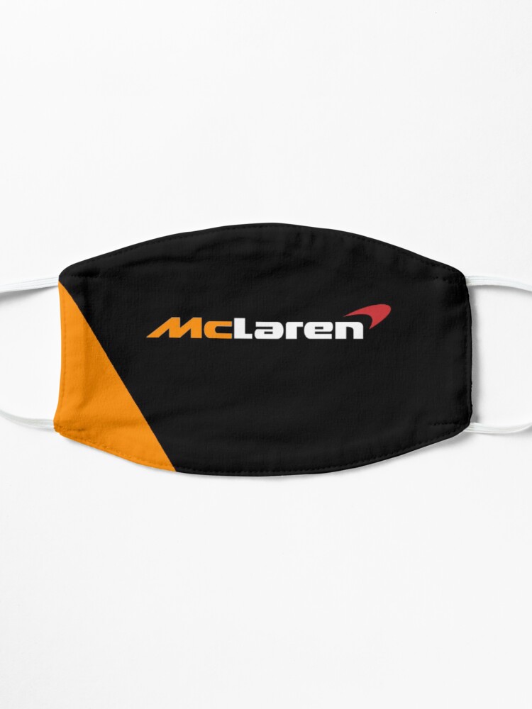 Masque ''Création du logo McLaren Formula One F1 noir et orange' : autre vue