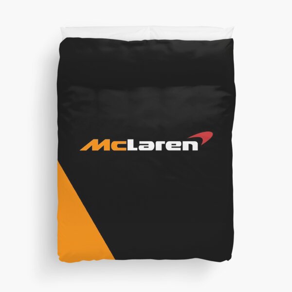 Mclaren Formel 1 F1 Logo Design schwarz und orange Bettbezug