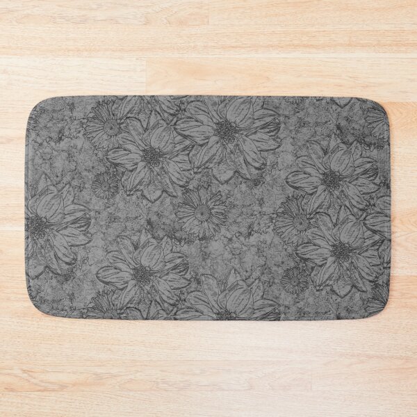 Item preview, Embossed Flowers Grey designed and sold by PoppyPod.