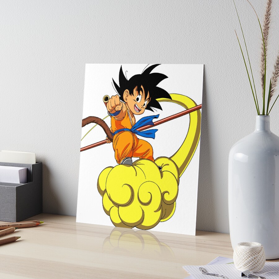 Son Goku Child Art Board Print by matthieu jouannet