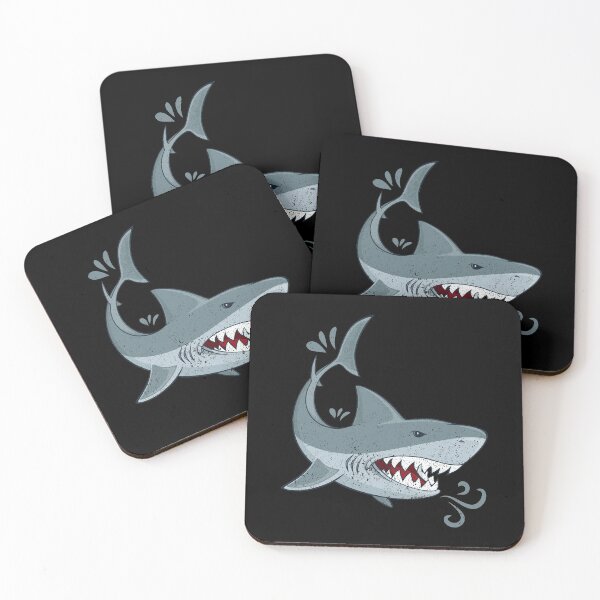 Item preview, Distressed Retro Vintage Sharks designed and sold by jcorres.