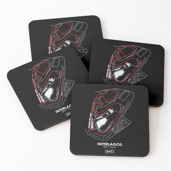 Item preview, INTERLAGOS - BRAZIL TRACK MAP 2.0 RED designed and sold by andreanastasio.