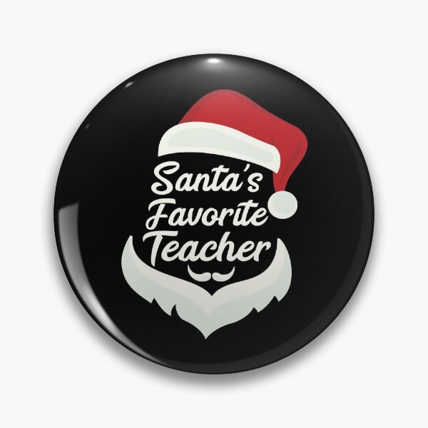 Item preview, Santa's Favorite Teacher Christmas Funny Xmas Gift designed and sold by HeroTee.