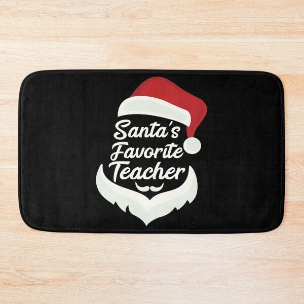 Item preview, Santa's Favorite Teacher Christmas Funny Xmas Gift designed and sold by HeroTee.