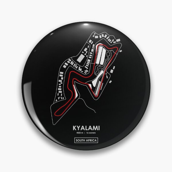 Item preview, KYALAMI - SOUTH AFRICA TRACK MAP 2.0 RED designed and sold by andreanastasio.