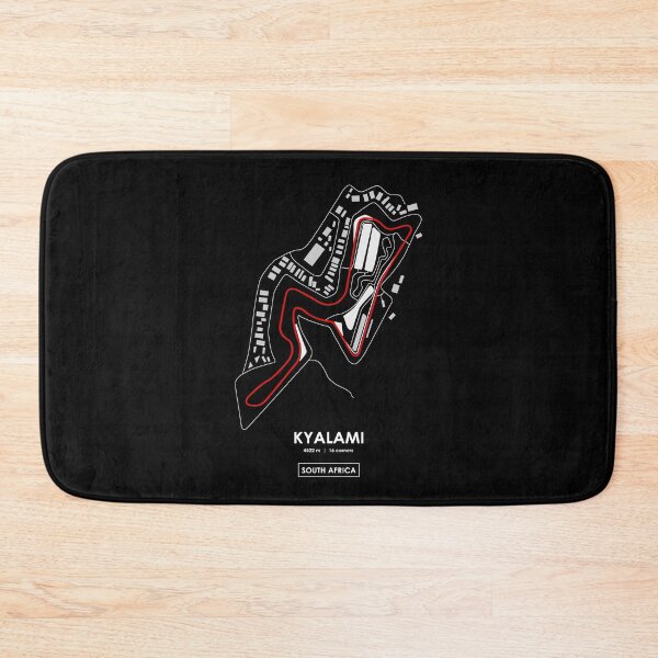 Item preview, KYALAMI - SOUTH AFRICA TRACK MAP 2.0 RED designed and sold by andreanastasio.