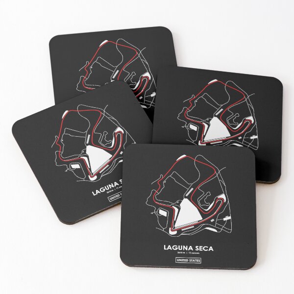 Item preview, LAGUNA SECA - USA TRACK MAP 2.0 RED designed and sold by andreanastasio.