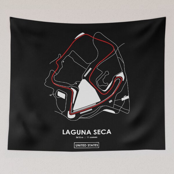 Item preview, LAGUNA SECA - USA TRACK MAP 2.0 RED designed and sold by andreanastasio.