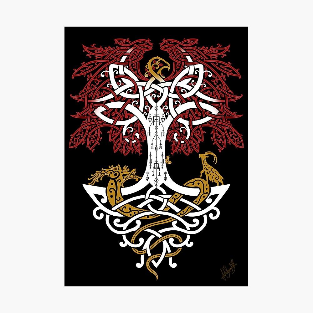 Viking Knot Metal Wall Art, Tree of Life Metal Wall Art, Metal Wall