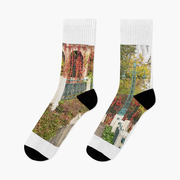 Item preview, Strudlhofstiege an old staircase autumn season Vienna Austria designed and sold by goceris.
