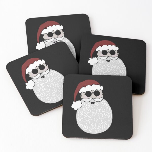 Item preview, Funny badass Santa Claus / biker / cool rebel sunglasses that rocks designed and sold by Joie-et-Poesie.