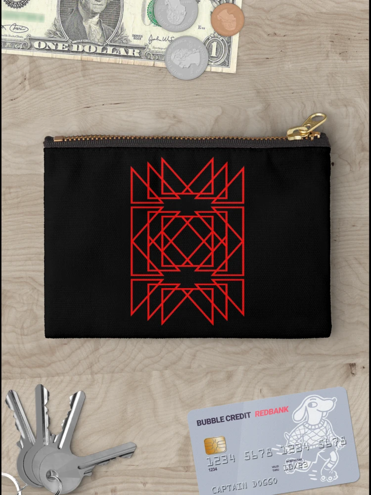 Thumbnail 3 of 4, Zipper Pouch,  Pattern RGW Pink Red Pattern designed and sold by kyds.