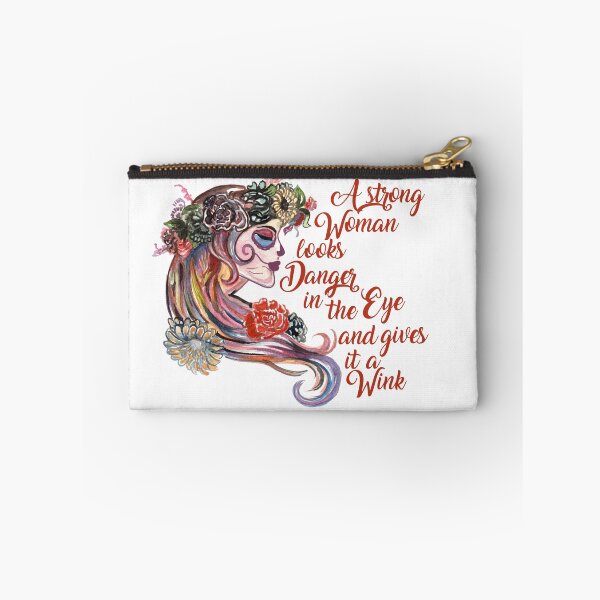 Item preview, Colorful Sugar Skull Watercolor Camila Santa Muerte Girl with Saying Día De Los Muertos Gifts | Day of the Dead | Halloween designed and sold by MiscelChr.