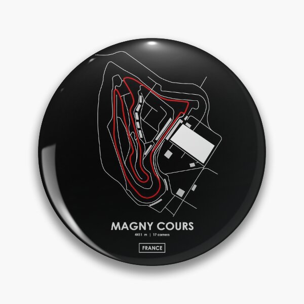 Aperçu de l'œuvre MAGNY COURS - FRANCE TRACK MAP 2.0 ROUGE créée et vendue par andreanastasio.
