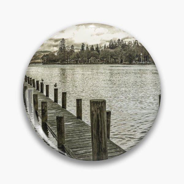 Item preview, Wooden Jetty at Bowness-On-Windermere  designed and sold by heidipics.