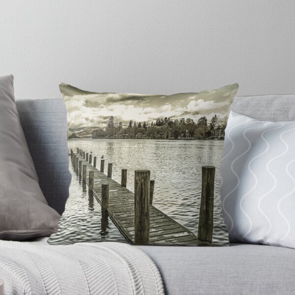 Item preview, Wooden Jetty at Bowness-On-Windermere  designed and sold by heidipics.