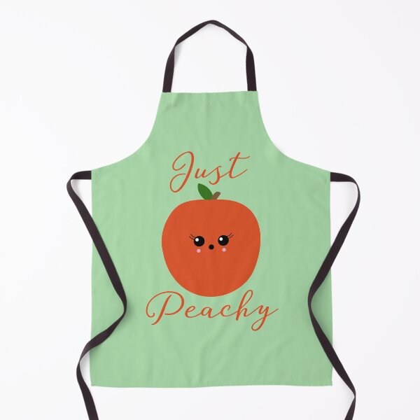 Item preview, "Just Peachy" Peach Fruit Pun | Kawaii designed and sold by NocturnalEngg.
