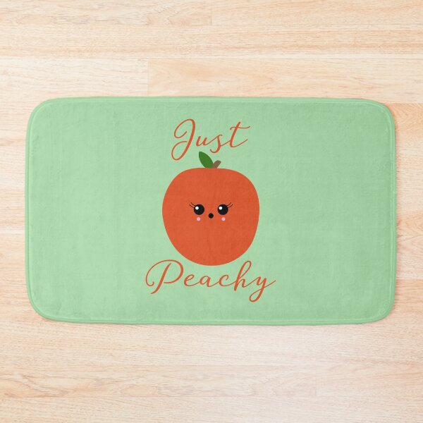 Item preview, "Just Peachy" Peach Fruit Pun | Kawaii designed and sold by NocturnalEngg.