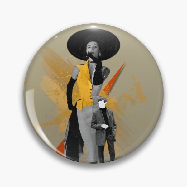 Item preview, Fifties Model with Big Black Hat and Boyfriend designed and sold by KALEIDOSCOPE UK.