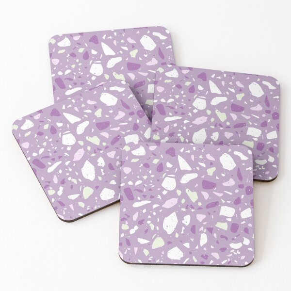 Item preview, Terrazzo Marble With Purple and White Flecks  designed and sold by PurpleAdventure.