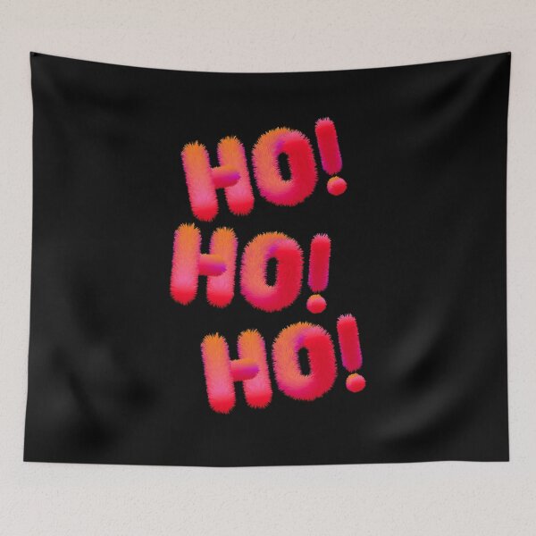Item preview, HO HO HO FLUFFY FUZZY FEATHER CHRISTMAS DESIGN designed and sold by AznavourByKarin.