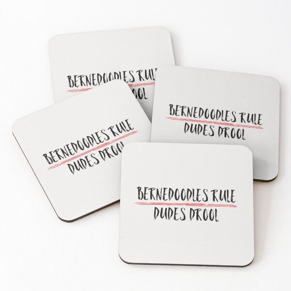 Item preview, Bernedoodles Rule Dudes Drool Funny Quote designed and sold by AMSonArt.