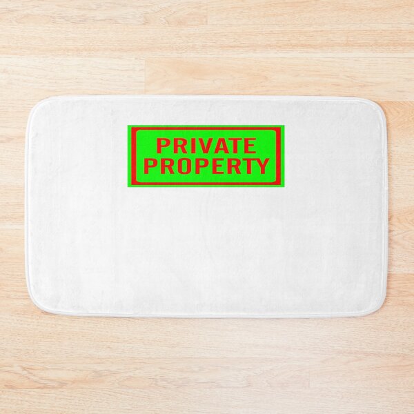 Item preview, Private property green designed and sold by frankuffmann.