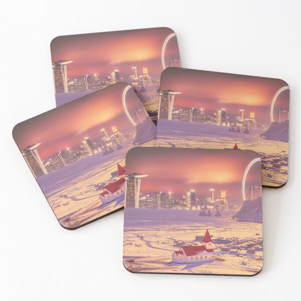Item preview, Singapore in the snow, surreal dreamscape designed and sold by Mauswohn.