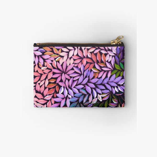 Item preview, Australian Aboriginal Art Medical Leaves Orange Pink Purple designed and sold by GhostGumDesigns.
