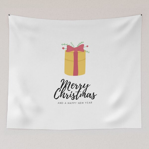 Item preview, Merry Christmas and a Happy New Year Yellow Gift designed and sold by BohoMoon.