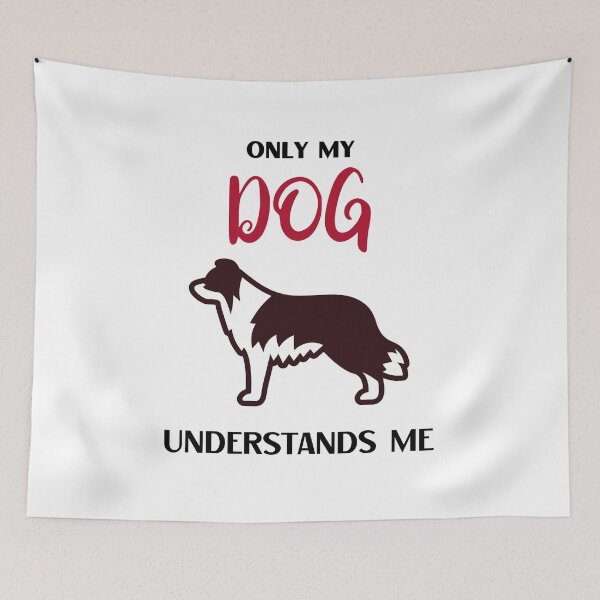 Item preview, Only My Dog Understands Me Border Collie designed and sold by AutumnVibeShop.