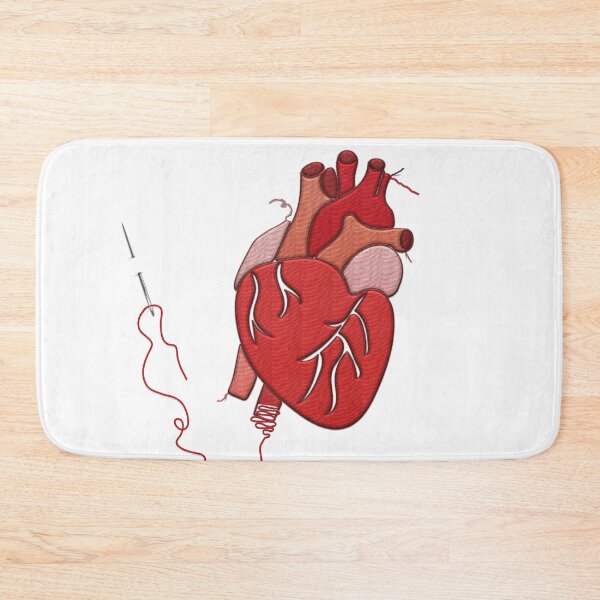 Item preview, Embroidered real heart organ, with needle and thread designed and sold by AznavourByKarin.