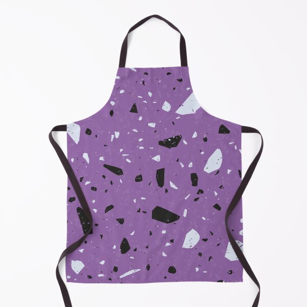 Item preview, Terrazzo Marble Pattern With Purple, White and Black Flecks designed and sold by PurpleAdventure.