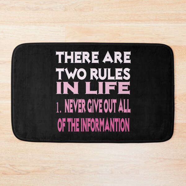 Item preview,  there are two rules in your life  designed and sold by ibrastore.