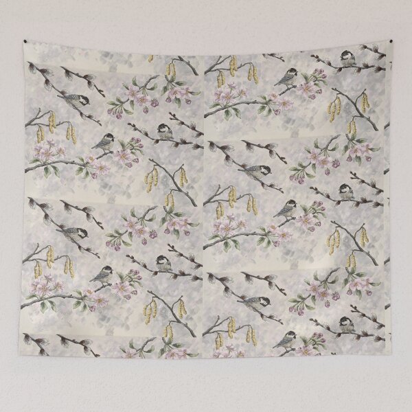 Item preview, Spring Coal Tits designed and sold by Jenny Bell.