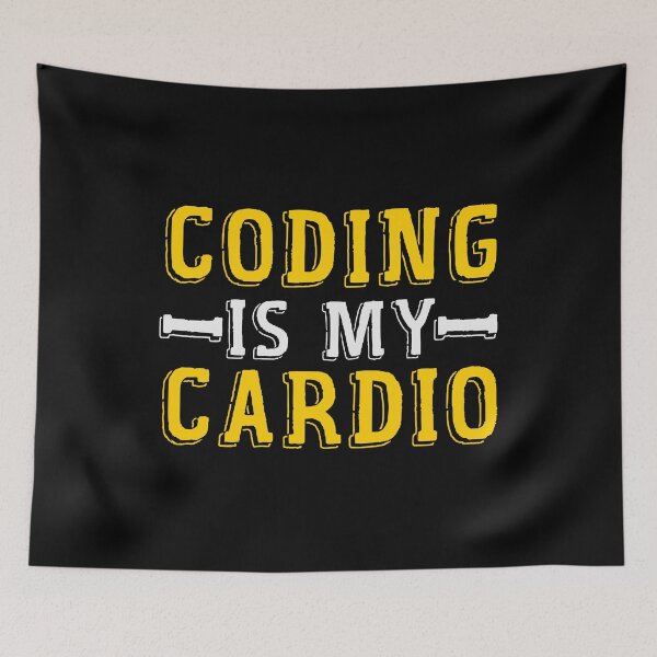 Artikelvorschau, Coding is my Cardio entworfen und verkauft von ElBeDesigns.