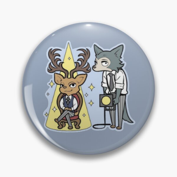 Beastars Legoshi And Louis With Spotlight Chibi Pin For Sale By