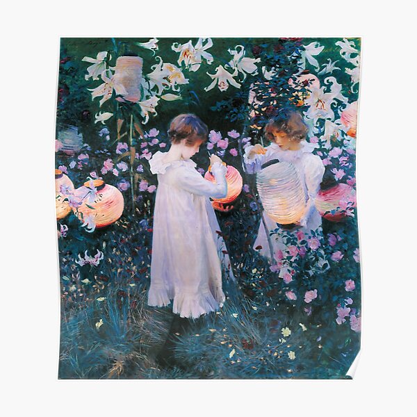 John Singer Sargent - Carnation, Lily, Lily, Rose (1886) Poster