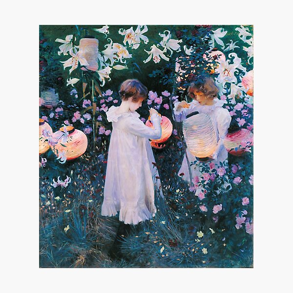 Aperçu de l'œuvre John Singer Sargent - Oeillet, Lily, Lily, Rose (1886) créée et vendue par HistoryRestored.