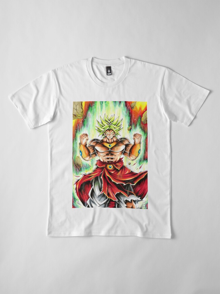 Broly T Shirt For Sale By Abyllion Art Redbubble Broly T Shirts Dbz T Shirts Goku T Shirts 8798