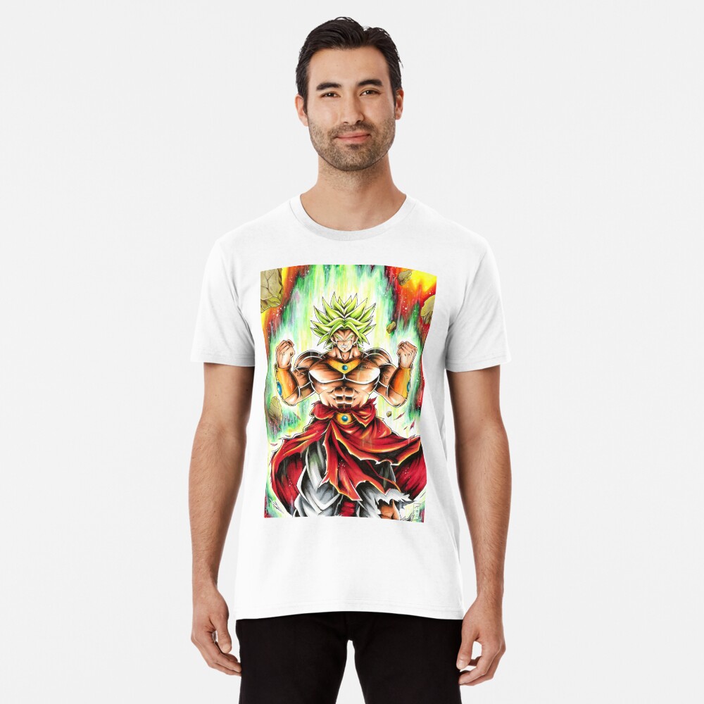 Broly T Shirt For Sale By Abyllion Art Redbubble Broly T Shirts Dbz T Shirts Goku T Shirts 9247