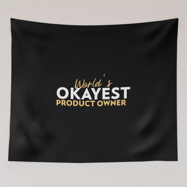 Item preview, "World's okayest Product Owner" designed and sold by Salma Satya & Co.