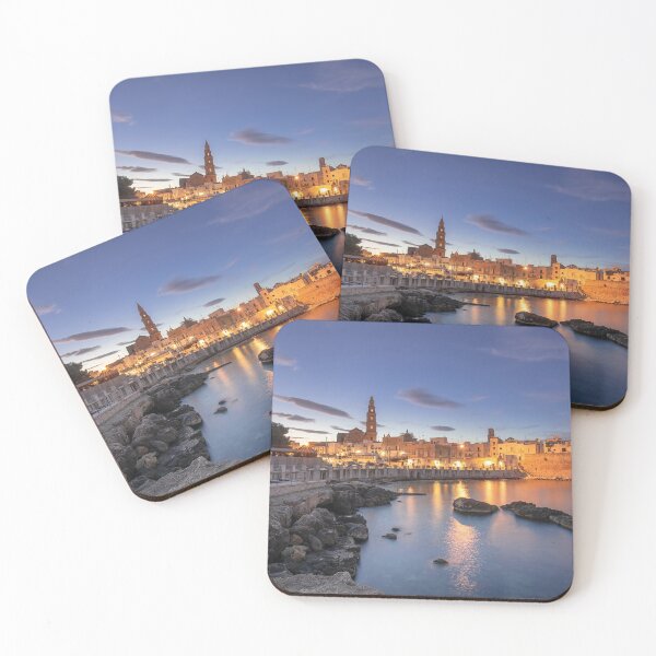Item preview, Monopoli , Italy at night designed and sold by mitzobs.