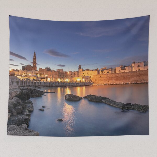 Item preview, Monopoli , Italy at night designed and sold by mitzobs.