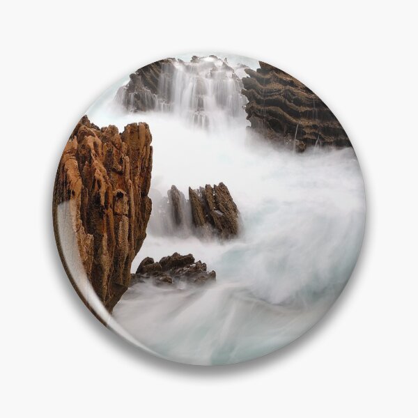 Item preview, Beautiful shot of rocks in the wavy sea designed and sold by ThebestArtshop.