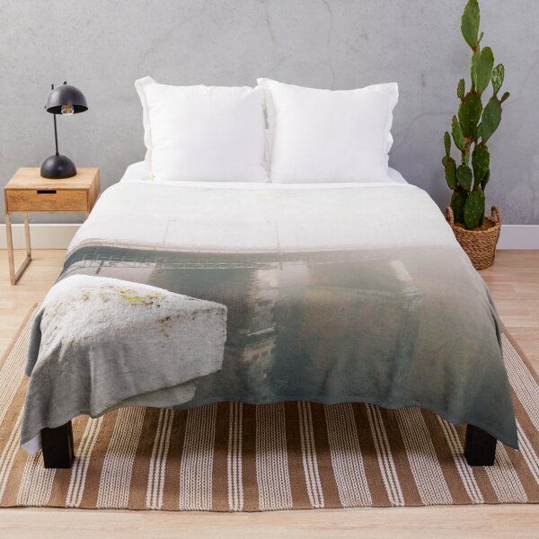 Item preview, Misty bridge leading to nowhere over the Canyon designed and sold by helenkaiy.