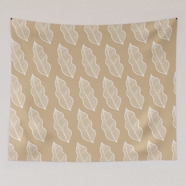 Item preview, Minimalist Leaf Pattern in Earthy Tones designed and sold by SoloTravelerSt.