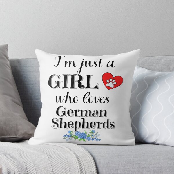 Item preview, Just a Girl who loves German Shepherds quote Funny Shepherd  saying designed and sold by OneTimeEngineer.