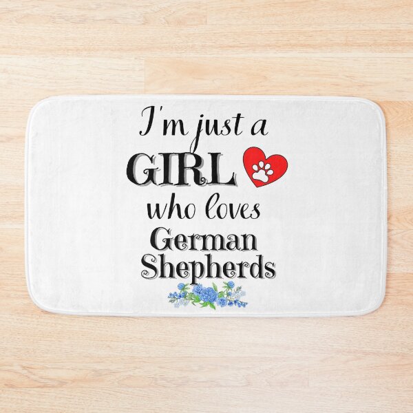 Item preview, Just a Girl who loves German Shepherds quote Funny Shepherd  saying designed and sold by OneTimeEngineer.