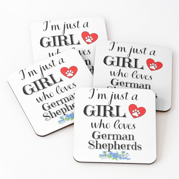 Item preview, Just a Girl who loves German Shepherds quote Funny Shepherd  saying designed and sold by OneTimeEngineer.